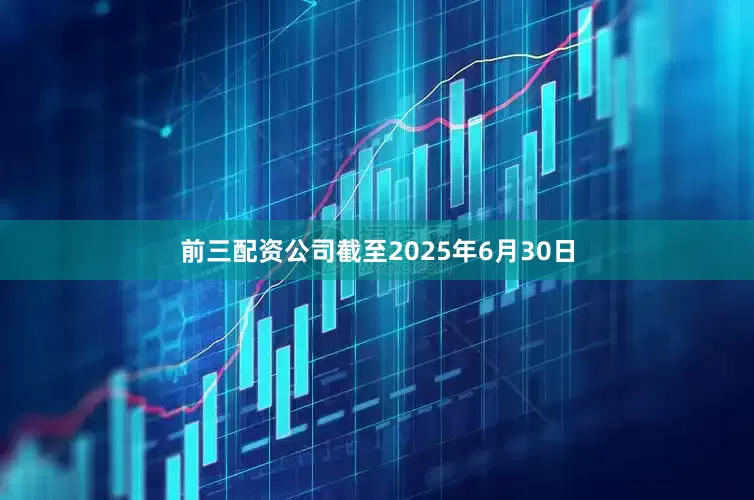 前三配资公司截至2025年6月30日